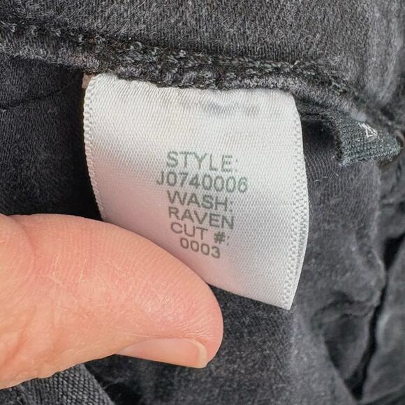 VERONICA BEARD  Size 26 Debbie 10" Skinny Jeans Button Fly Raven Black Gray - Picture 7 of 8